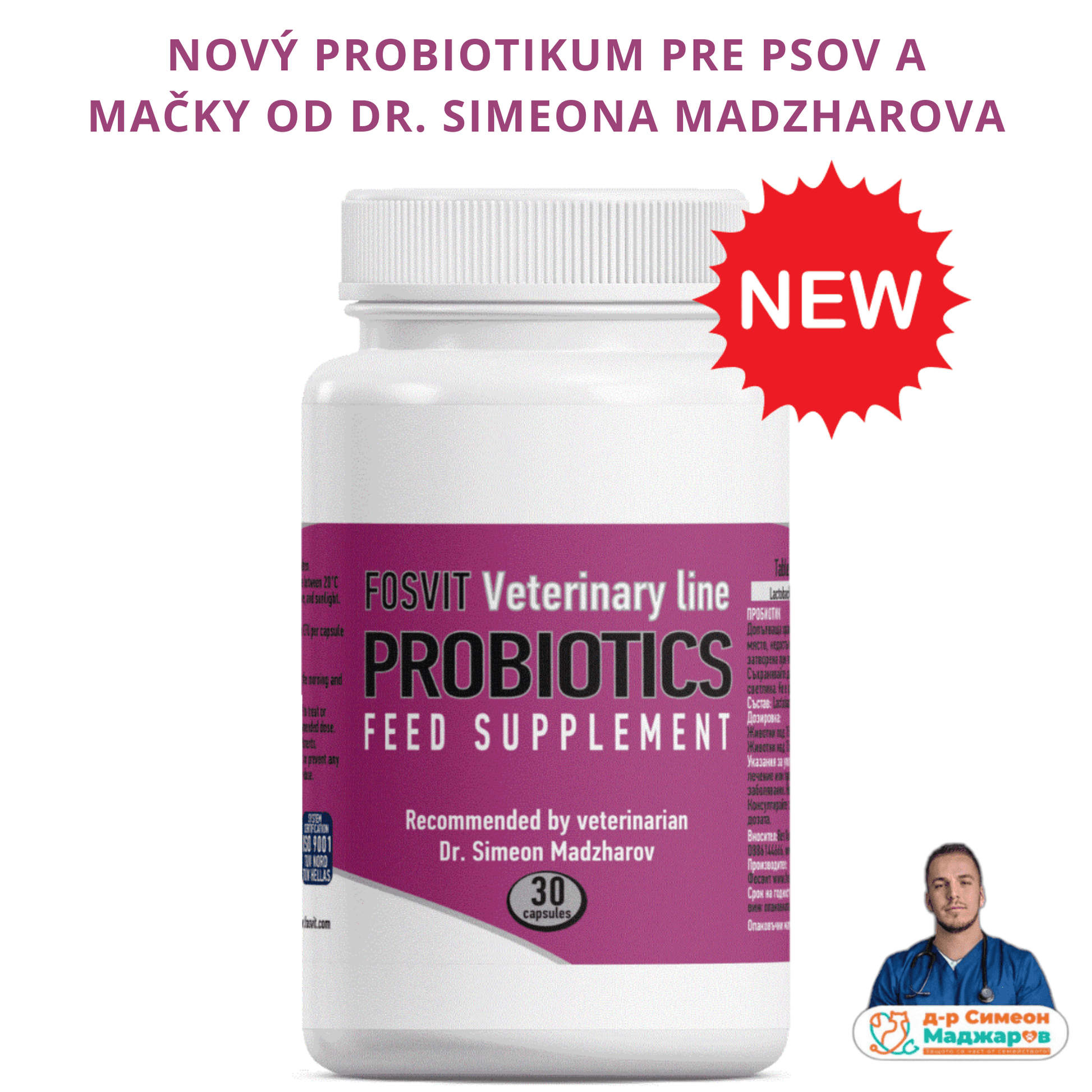 PROBIOTIKUM pre psy a mačky – 30 kapsúl - ProPetCo