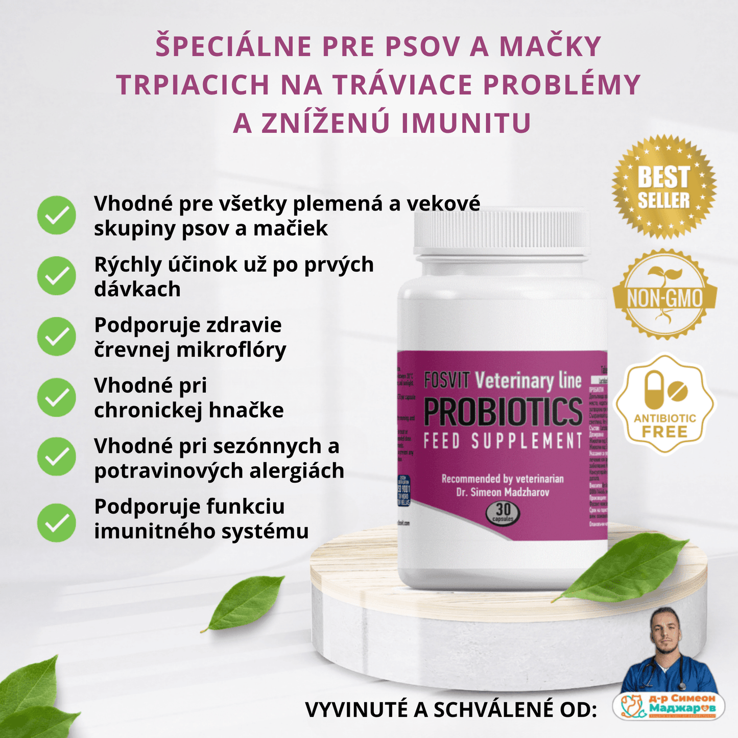PROBIOTIKUM pre psy a mačky – 30 kapsúl - ProPetCo