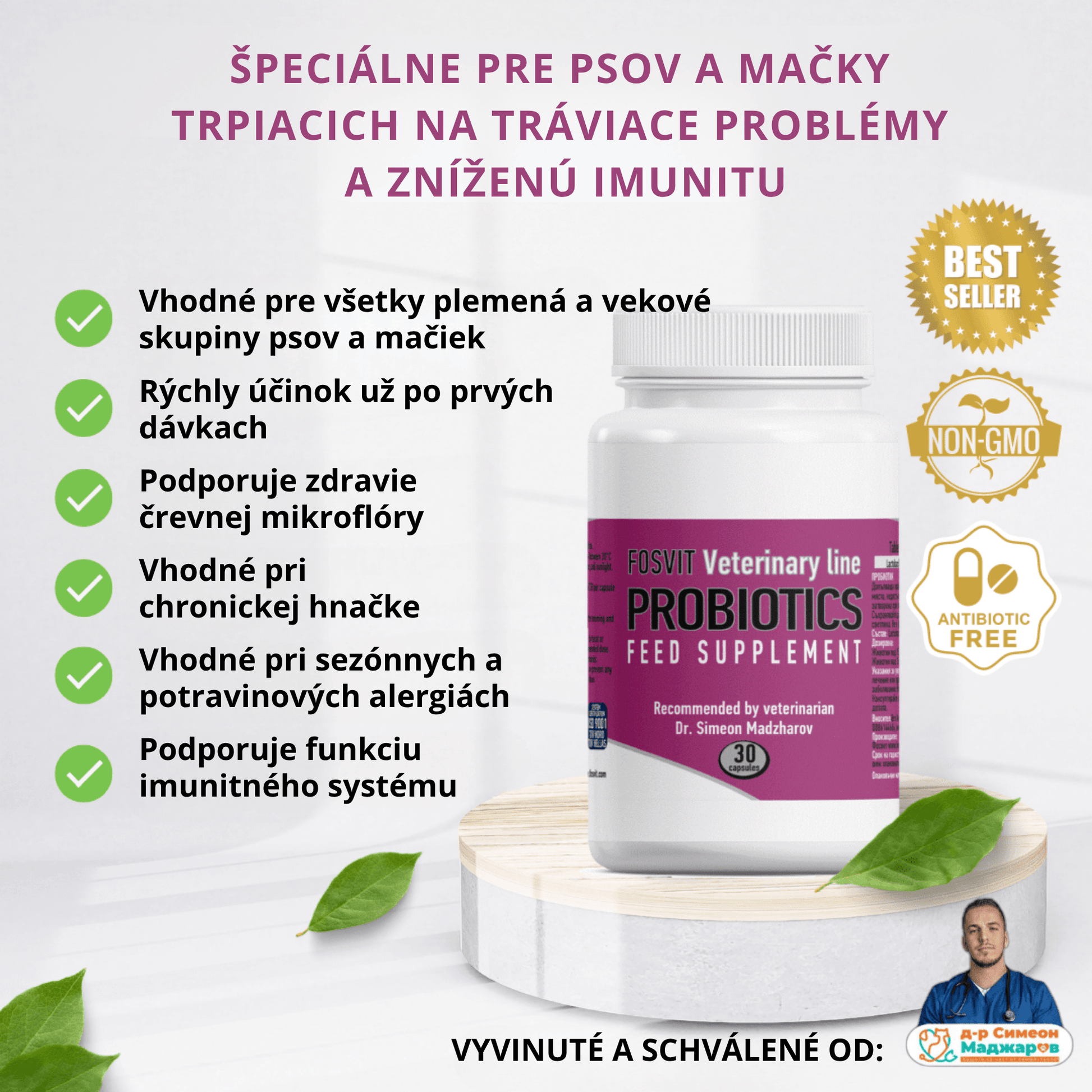 PROBIOTIKUM pre psy a mačky – 30 kapsúl - ProPetCo